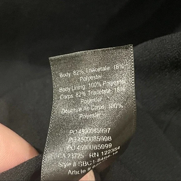 Aritzia Babaton Crepe T-Shirt Patricio Dress Black‎ Size 00 - Picture 5 of 8